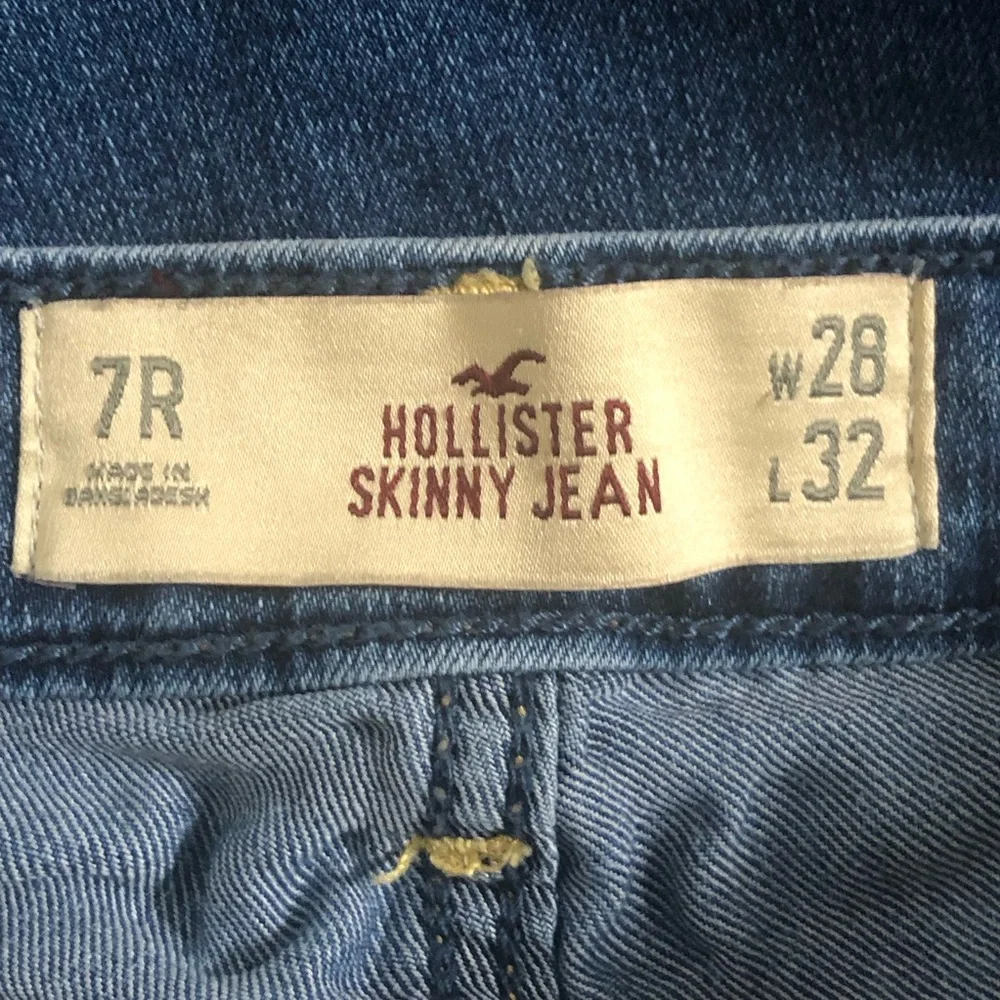 🔹Hollister Women's Straight Leg Blue Jeans Sz 7-R🔹 - Picture 9 of 11